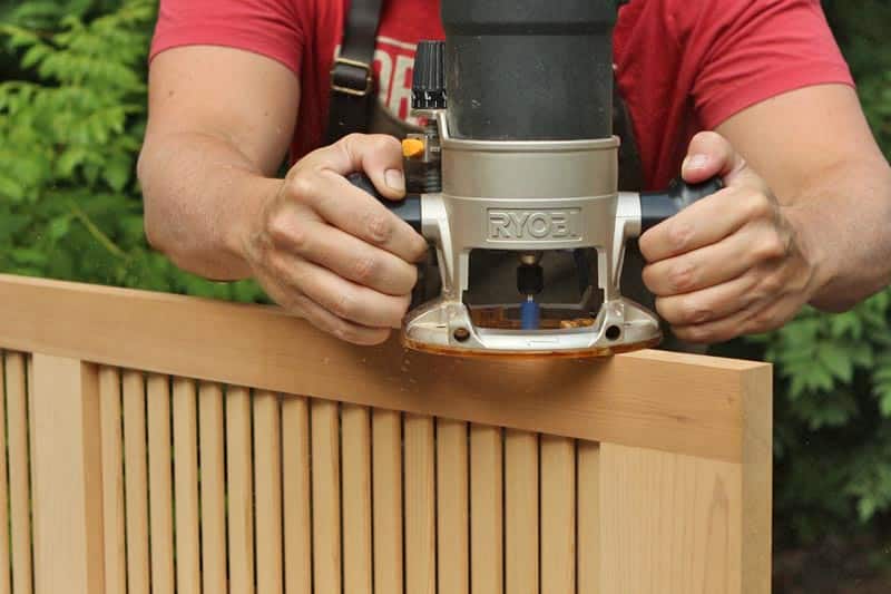 Use a router to mortise for Acme Lull & Porter exterior shutter hinges.