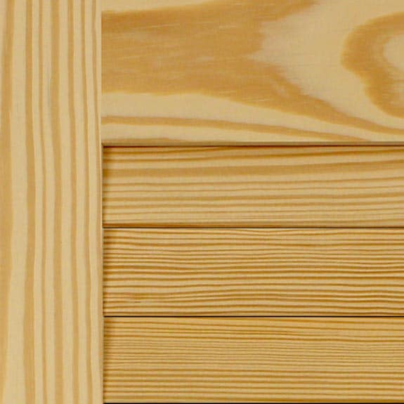 Pine Louvered Shutters from ShutterLand Unfinished