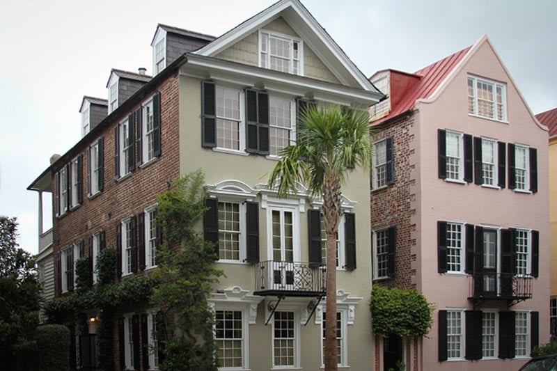 Exterior southern shutters in in South Carolina.