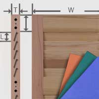 Exterior shutters specs.