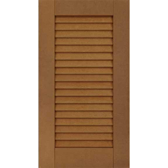 Solid composite louvered outside shutter for house windows.