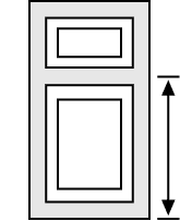 Custom divider rail location for raised panel shutters.