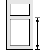 Custom divider rail location for flat and shaker panel shutters.