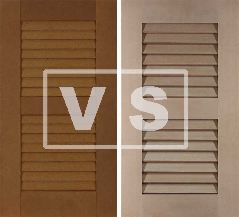 PVC vs composite exterior shutters.