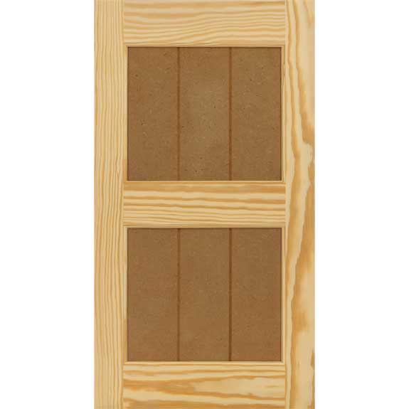 Solid shaker panel Pine exterior economy shutter.