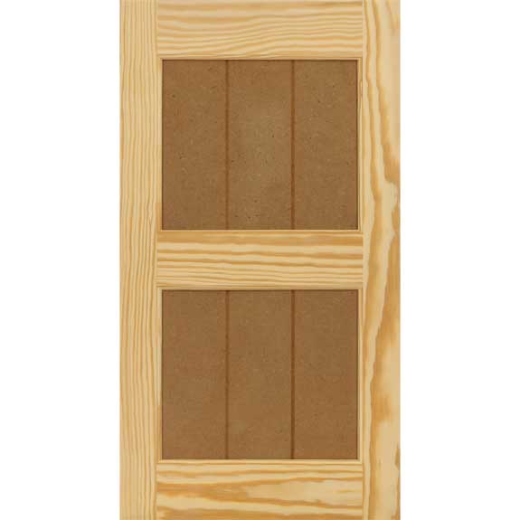 Solid shaker panel Pine exterior economy shutter.