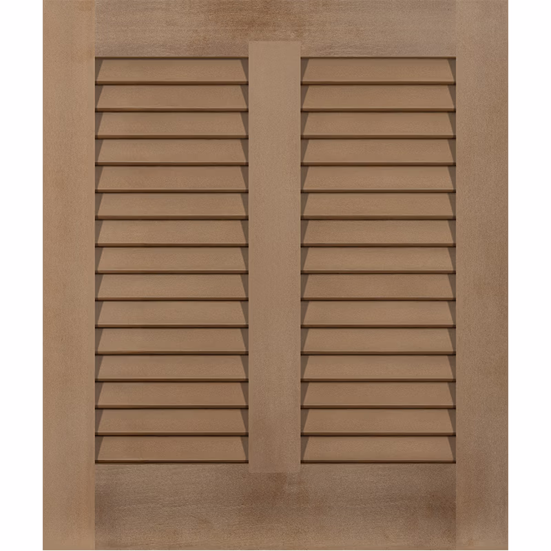 PVC Bahama shutters perfect for installation on tropical homes.